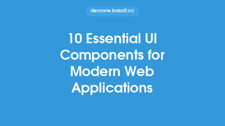 10 Essential UI Components for Modern Web Applications Thumbnail
