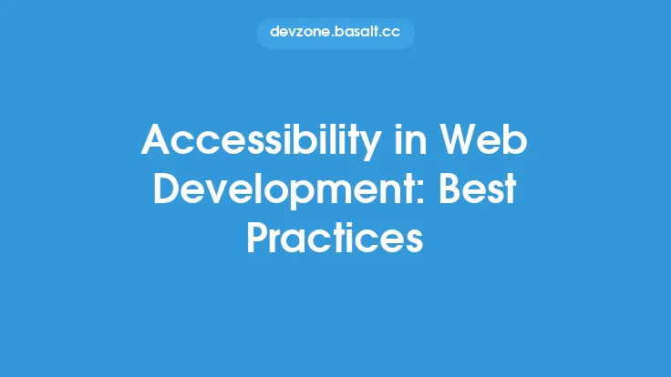 Accessibility in Web Development: Best Practices Thumbnail