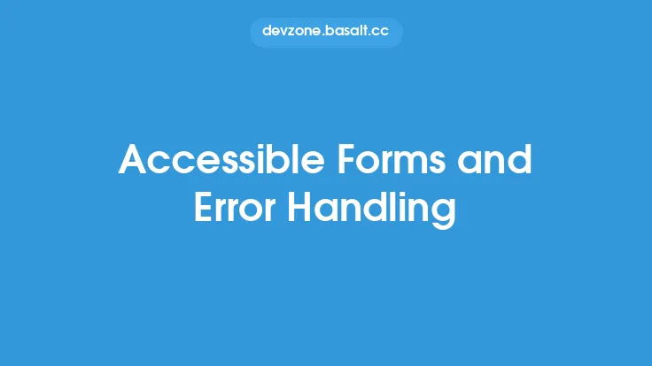 Accessible Forms and Error Handling Thumbnail
