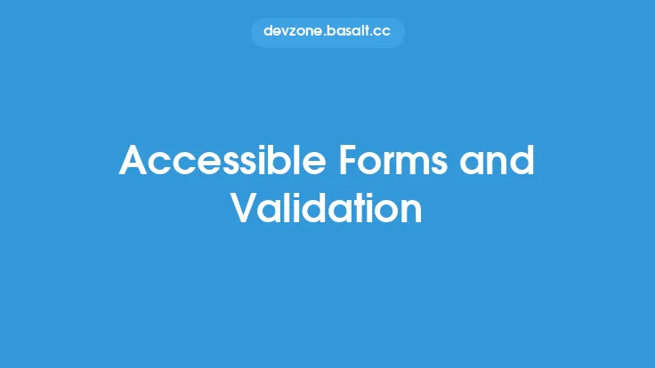 Accessible Forms and Validation Thumbnail