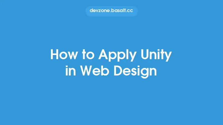 How to Apply Unity in Web Design Thumbnail