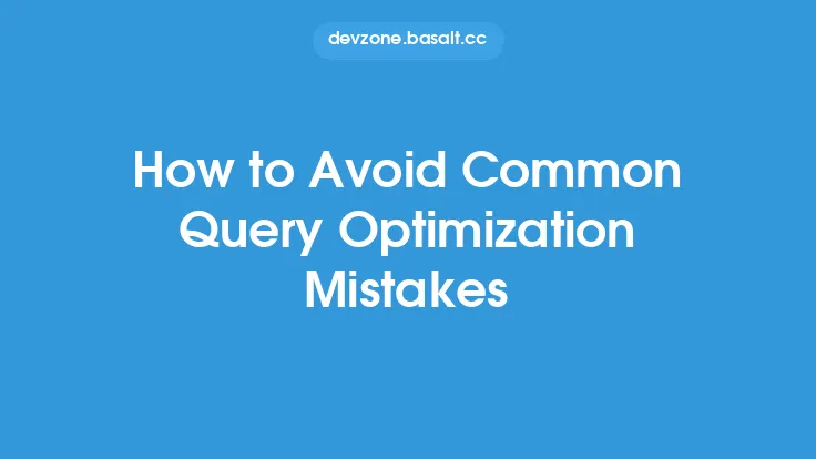 How to Avoid Common Query Optimization Mistakes Thumbnail