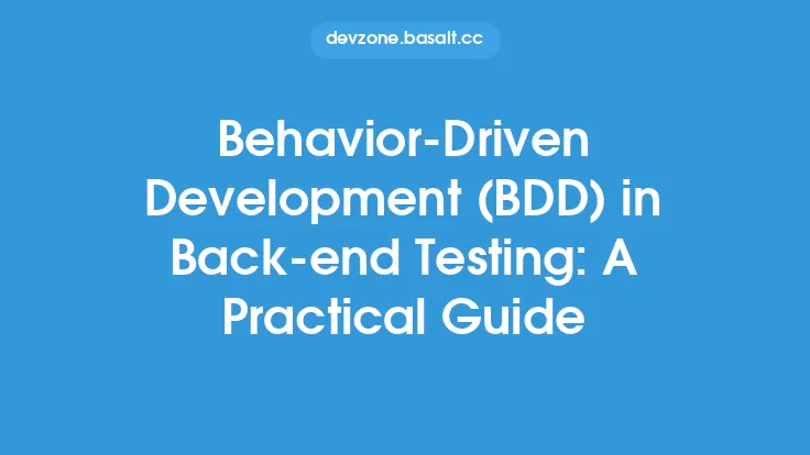 Behavior-Driven Development (BDD) in Back-end Testing: A Practical Guide Thumbnail