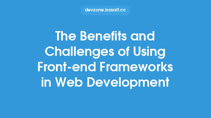 The Benefits and Challenges of Using Front-end Frameworks in Web Development Thumbnail