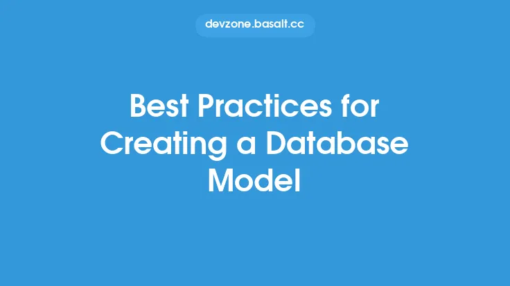 Best Practices for Creating a Database Model Thumbnail