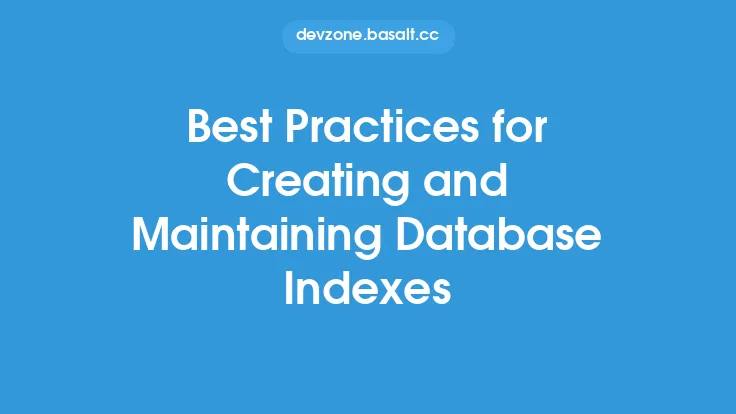 Best Practices for Creating and Maintaining Database Indexes Thumbnail