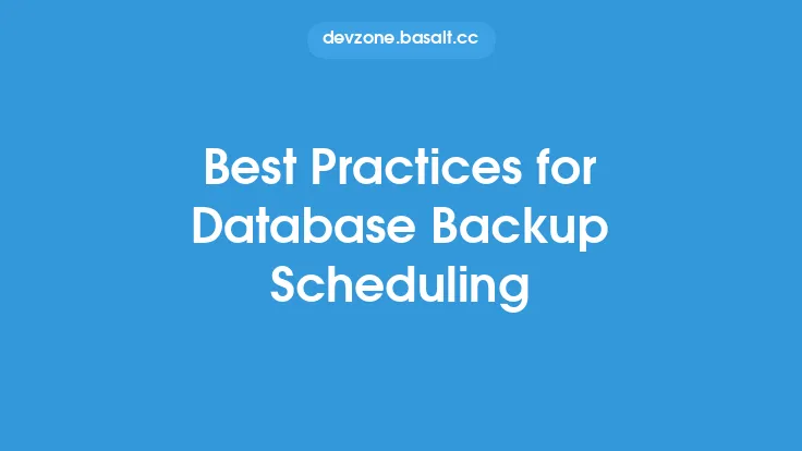 Best Practices for Database Backup Scheduling Thumbnail
