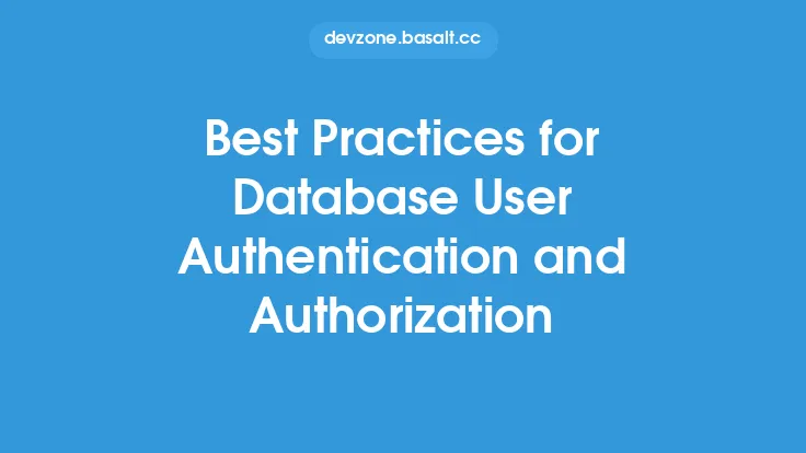 Best Practices for Database User Authentication and Authorization Thumbnail