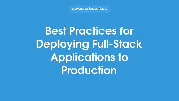 Best Practices for Deploying Full-Stack Applications to Production Thumbnail