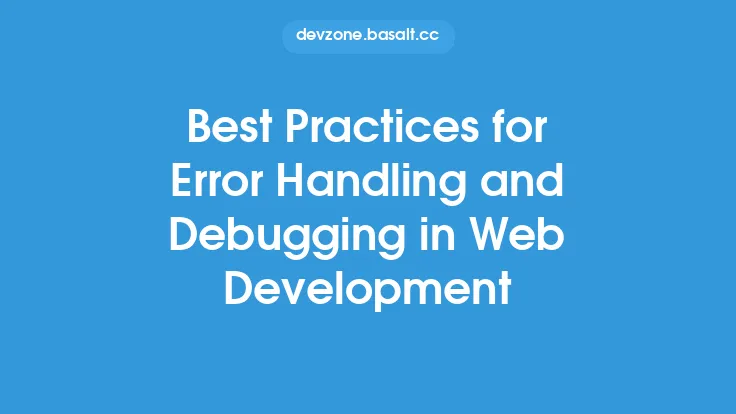 Best Practices for Error Handling and Debugging in Web Development Thumbnail