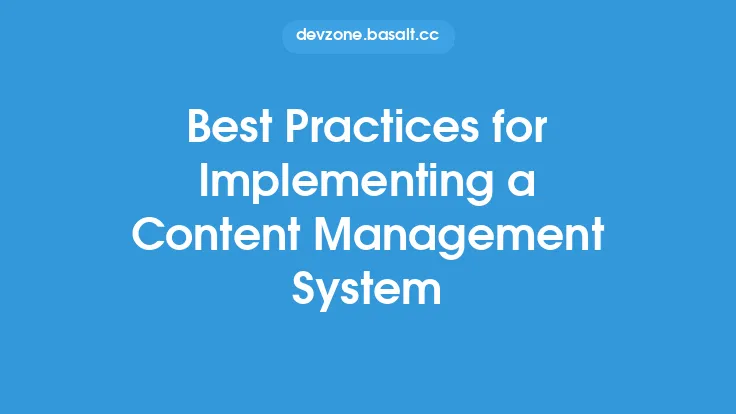Best Practices for Implementing a Content Management System Thumbnail