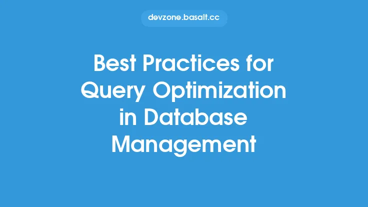 Best Practices for Query Optimization in Database Management Thumbnail