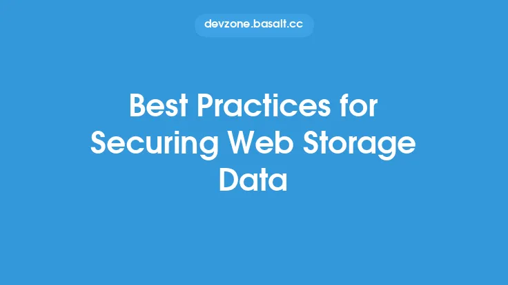 Best Practices for Securing Web Storage Data Thumbnail