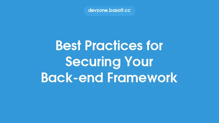 Best Practices for Securing Your Back-end Framework Thumbnail
