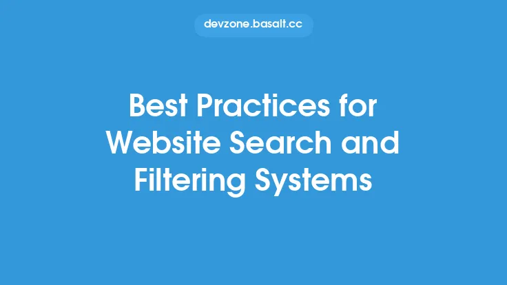 Best Practices for Website Search and Filtering Systems Thumbnail