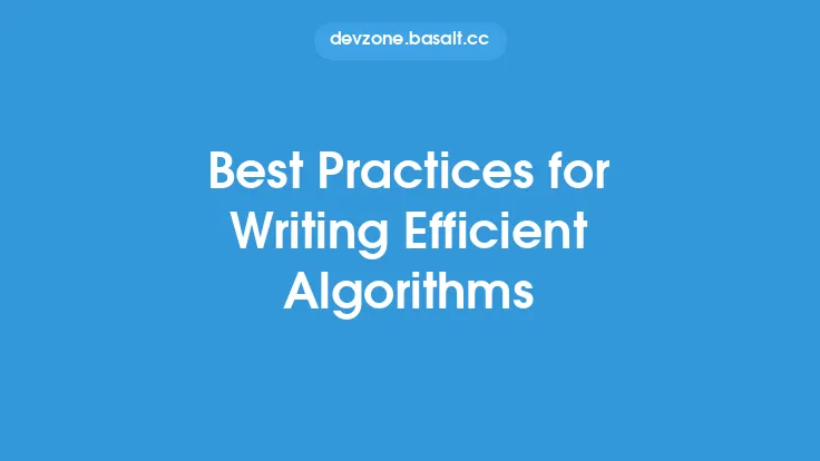 Best Practices for Writing Efficient Algorithms Thumbnail