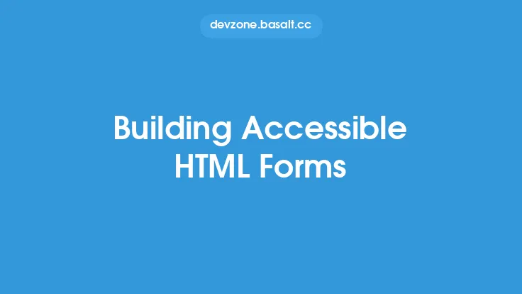 Building Accessible HTML Forms Thumbnail