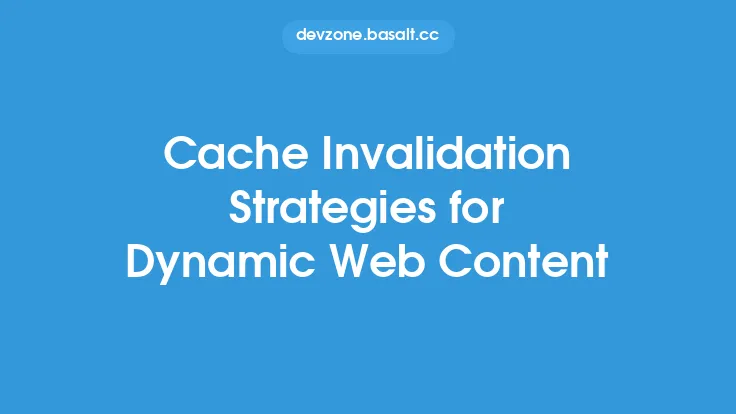 Cache Invalidation Strategies for Dynamic Web Content Thumbnail