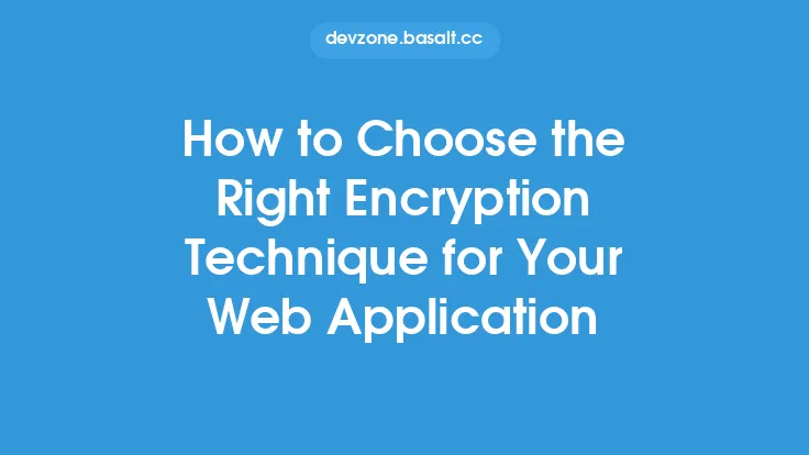 How to Choose the Right Encryption Technique for Your Web Application Thumbnail