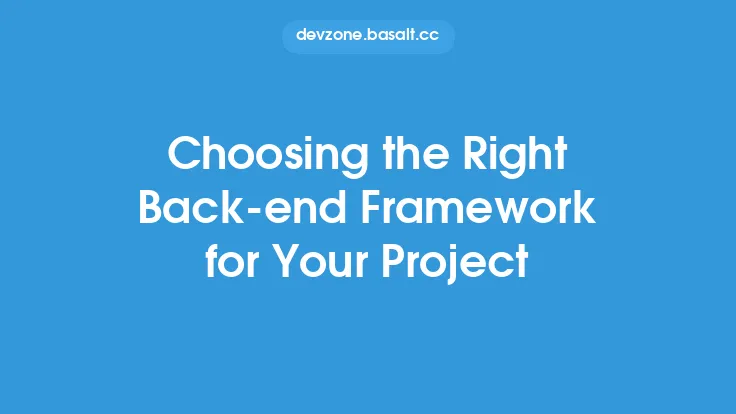 Choosing the Right Back-end Framework for Your Project Thumbnail