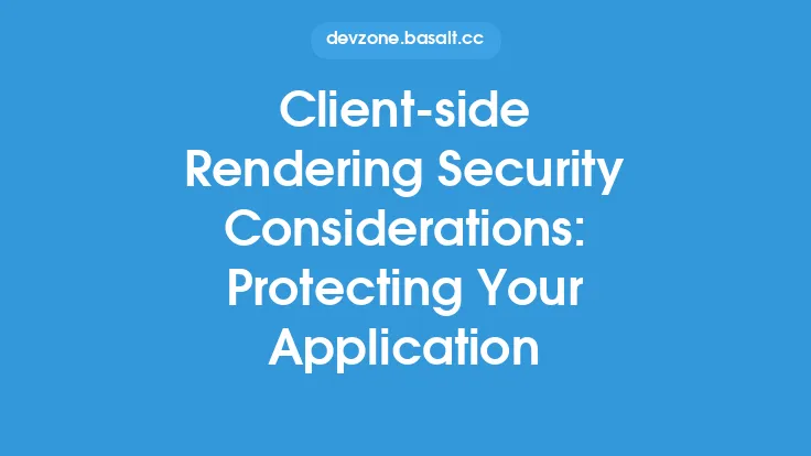 Client-side Rendering Security Considerations: Protecting Your Application Thumbnail