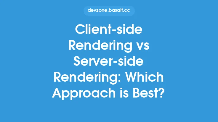 Client-side Rendering vs Server-side Rendering: Which Approach is Best? Thumbnail