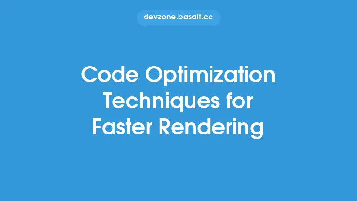 Code Optimization Techniques for Faster Rendering Thumbnail