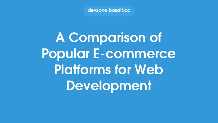 A Comparison of Popular E-commerce Platforms for Web Development Thumbnail