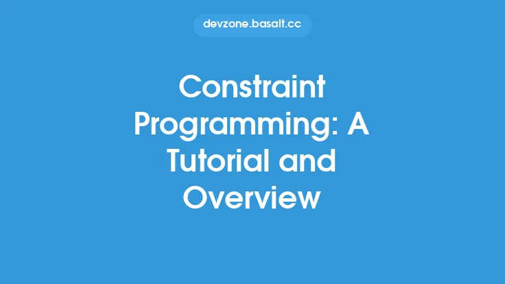 Constraint Programming: A Tutorial and Overview Thumbnail