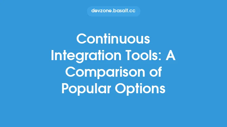 Continuous Integration Tools: A Comparison of Popular Options Thumbnail