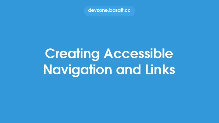 Creating Accessible Navigation and Links Thumbnail