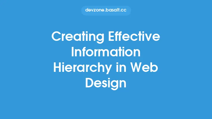 Creating Effective Information Hierarchy in Web Design Thumbnail