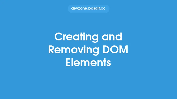 Creating and Removing DOM Elements Thumbnail