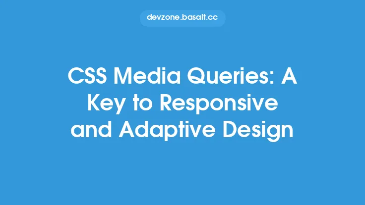 CSS Media Queries: A Key to Responsive and Adaptive Design Thumbnail