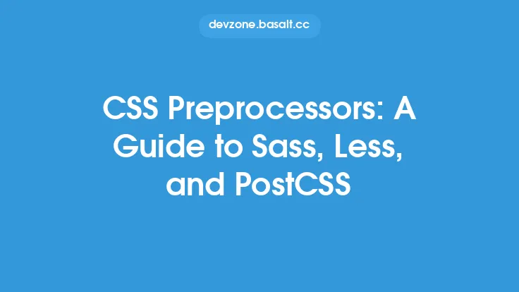 CSS Preprocessors: A Guide to Sass, Less, and PostCSS Thumbnail