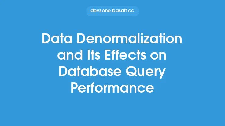 Data Denormalization and Its Effects on Database Query Performance Thumbnail