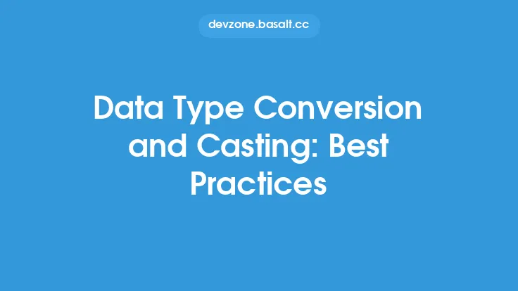 Data Type Conversion and Casting: Best Practices Thumbnail