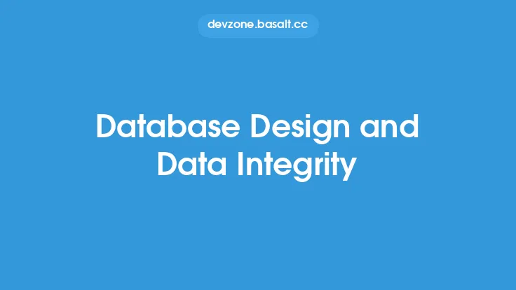 Database Design and Data Integrity Thumbnail