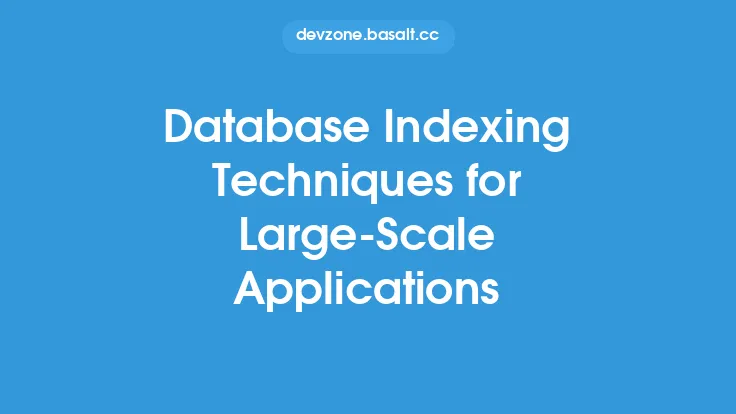 Database Indexing Techniques for Large-Scale Applications Thumbnail