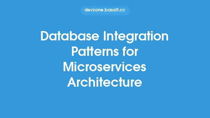 Database Integration Patterns for Microservices Architecture Thumbnail