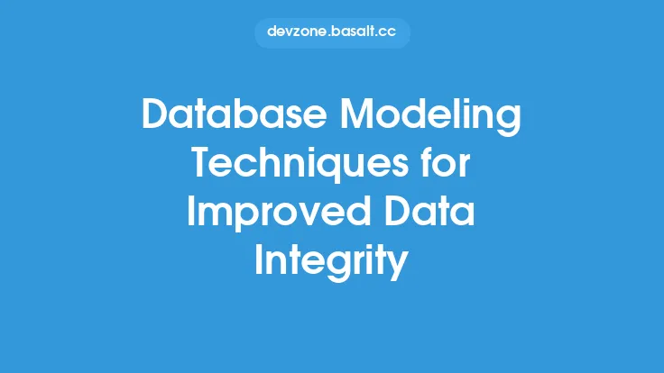 Database Modeling Techniques for Improved Data Integrity Thumbnail