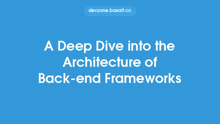A Deep Dive into the Architecture of Back-end Frameworks Thumbnail