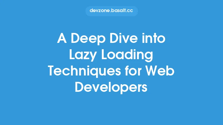 A Deep Dive into Lazy Loading Techniques for Web Developers Thumbnail