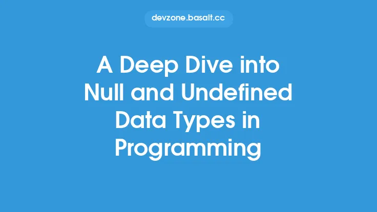 A Deep Dive into Null and Undefined Data Types in Programming Thumbnail