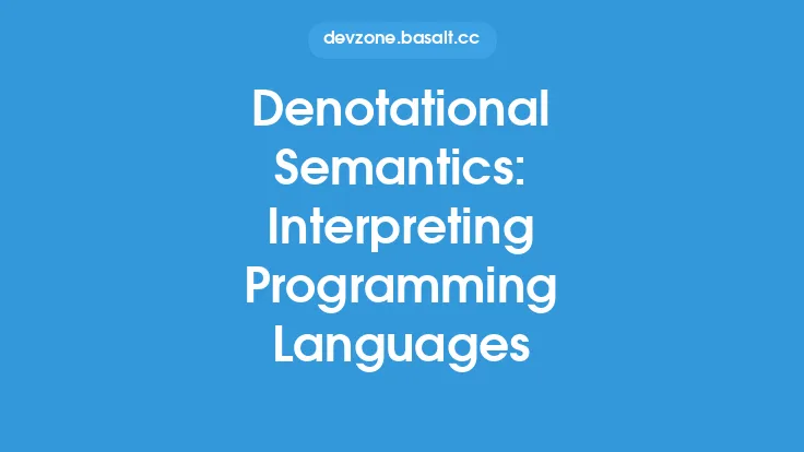Denotational Semantics: Interpreting Programming Languages Thumbnail