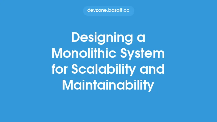 Designing a Monolithic System for Scalability and Maintainability Thumbnail