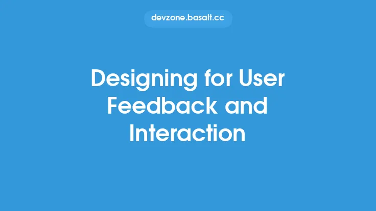 Designing for User Feedback and Interaction Thumbnail