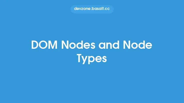 DOM Nodes and Node Types Thumbnail