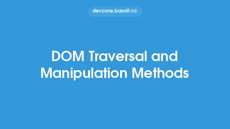 DOM Traversal and Manipulation Methods Thumbnail
