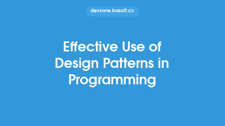 Effective Use of Design Patterns in Programming Thumbnail
